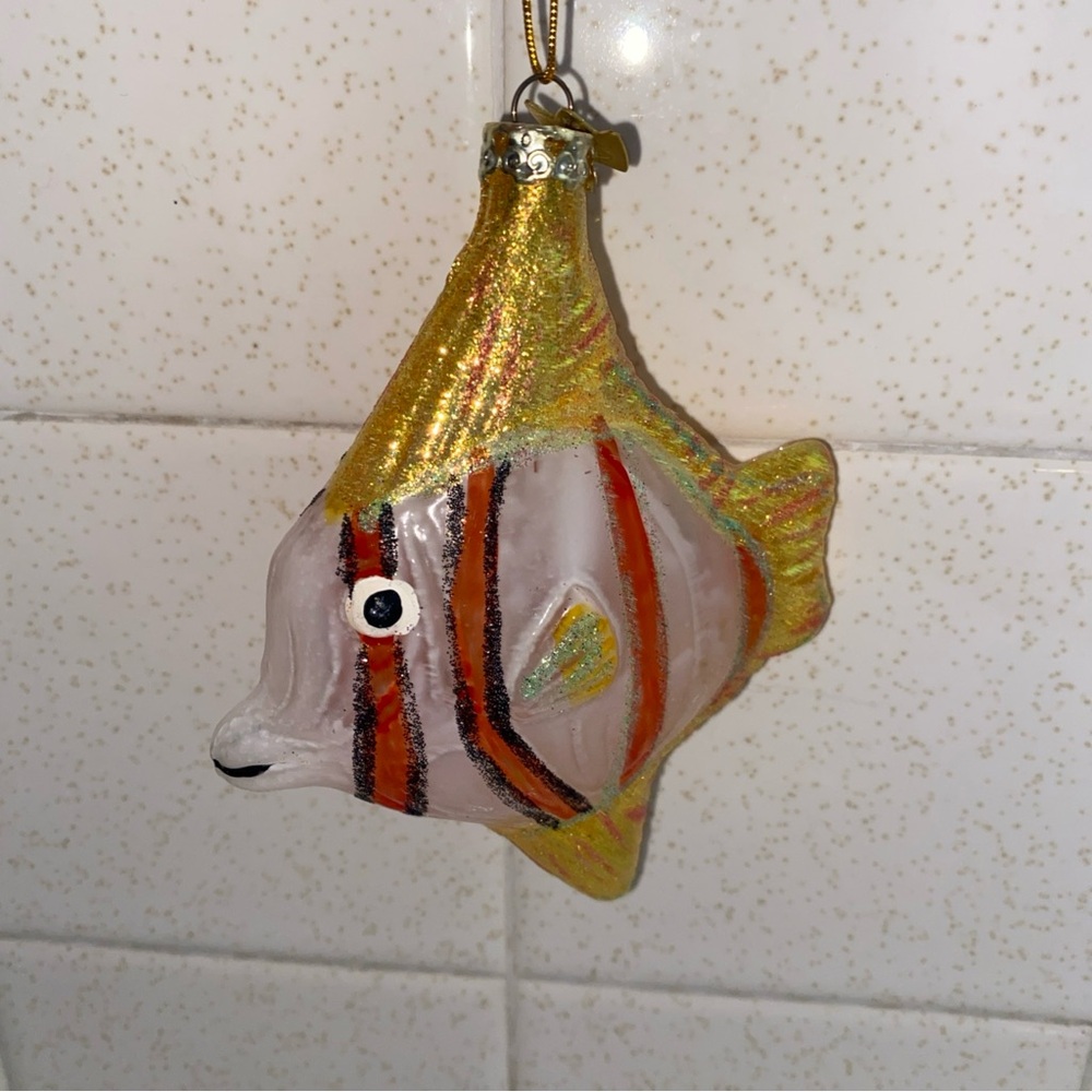 KSA Kurt Adler Tropical Fish Glass Christmas‎ Ornament